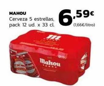 Supermercados Lupa Mahou Cerveza 5 Estrellas oferta