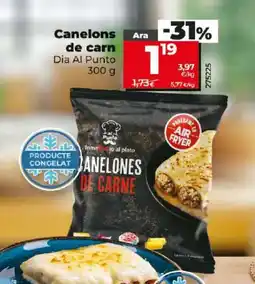 Dia Canelons de carn oferta