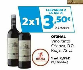 Supermercados Lupa Otoñal Vino Tinto Crianza D.o. Rioja oferta