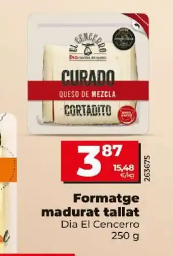 Dia Formatge madurat tallat oferta