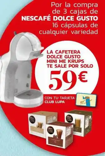 Supermercados Lupa La Cafetera Dolce Gusto Mini Me Krups Te Sale Por Solo oferta