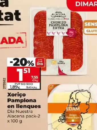 Dia Xoriço Pamplona en llenques oferta