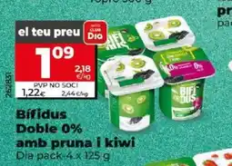 Dia Bifidus Doble 0% amb pruna i kiwi oferta