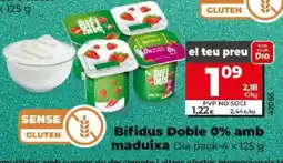 Dia Bifidus Doble 0% amb maduixa oferta