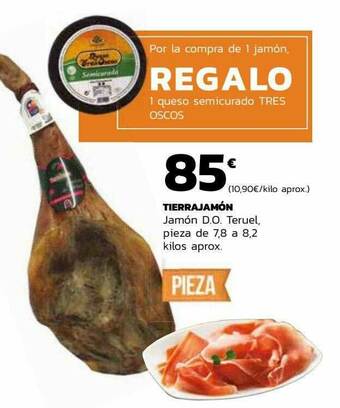 Supermercados Lupa Tierrajamón Jamón D.o. Teruel oferta