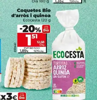 Dia Coquetes Bio d'arròs i quinoa oferta