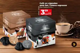 Dia Cafè en càpsules amb llet / intens espresso oferta