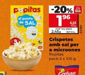 Dia Crispetes amb sal per a microones oferta