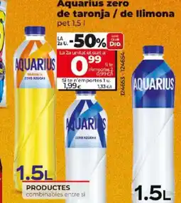 Dia AQUARIUS zero de taronja/de llimona oferta