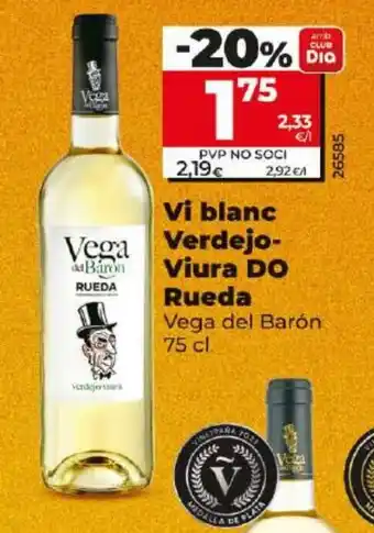 Dia Vi blanc Vega Verdejo- oferta