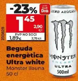 Dia Beguda energètica Ultra white oferta