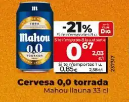 Dia Cervesa 0,0 torrada oferta