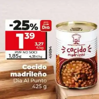 Dia Cocido madrileño oferta