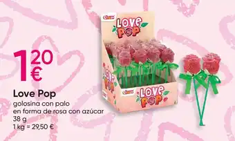 Pepco LOVE POP golosina con palo en forma de rosa con azúcar oferta