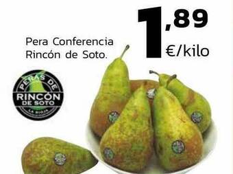 Supermercados Lupa Pera Conferencia Rincón De Soto oferta