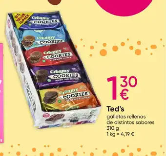 Pepco Teds galletas rellenas de distintos sabores oferta