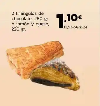 Supermercados Lupa 2 Triángulos De Chocolate O Jamón Y Queso oferta