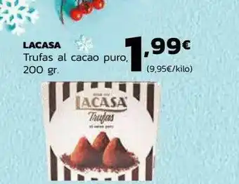 Supermercados Lupa Lacasa Trufas Al Cacao Puro oferta