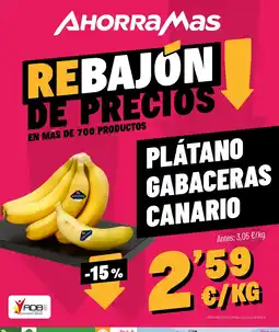 AhorraMas Plátano gabaceras oferta