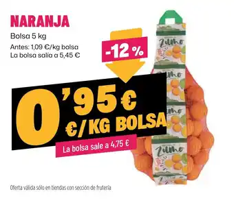 AhorraMas Naranja oferta