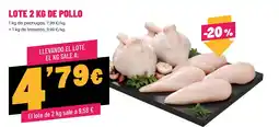 AhorraMas Lote de pollo oferta