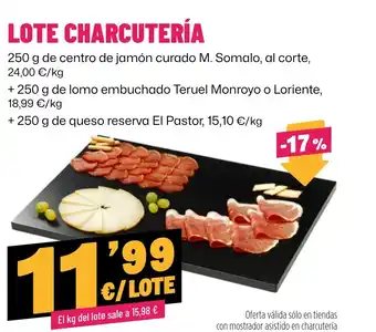 AhorraMas Lote charcutería oferta