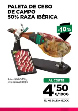 AhorraMas Paleta de cebo de campo 50% raza ibérica oferta