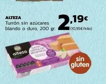 Supermercados Lupa Alteza Turrón Sin Azucar Blando O Duro oferta