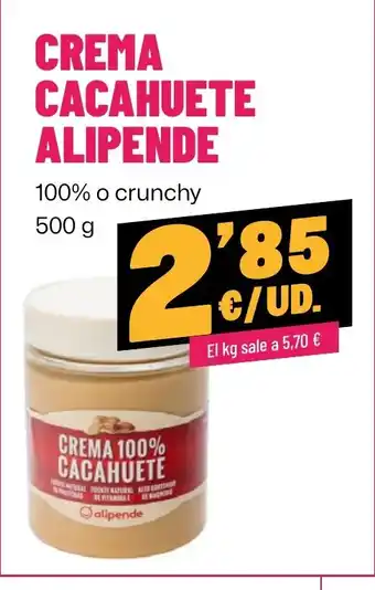 AhorraMas Crema cacahuete alipende oferta