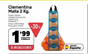 AhorraMas Clementina Malla 2 Kg oferta