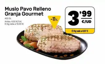 AhorraMas Muslo Pavo Relleno Granja Gourmet oferta