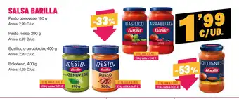 AhorraMas BARILLA Salsa oferta