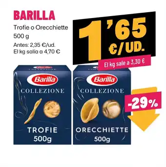 AhorraMas BARILLA Trofie o Orecchiette oferta