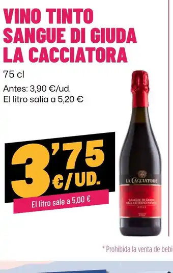 AhorraMas LA CACCIATORA Vino tinto sangue di giuda oferta