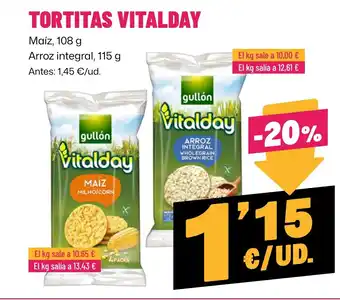 AhorraMas VITALDAY Tortitas oferta