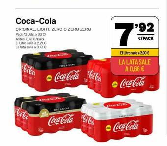 AhorraMas Coca-cola Original Light Zero O Zero Zero oferta