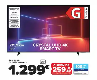 Carrefour SAMSUNG TV U85DU8005KXXC oferta