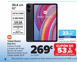 Carrefour Tablet Redmi Pad Pro oferta