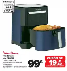 Carrefour MOULINEX Freidora de aire EZ8014 oferta