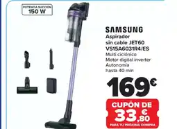 Carrefour SAMSUNG Aspirador sin cable JET60 VS15A6031R4/ES oferta