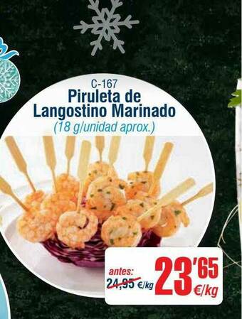 Abordo Piruleta De Langostino Marinado oferta