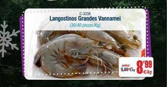 Abordo Langostinos Grandes Vannamei oferta