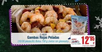 Abordo Gambas Rojas Peladas oferta