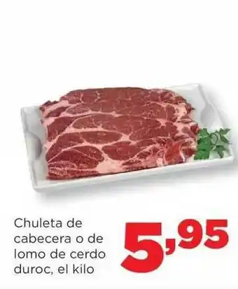Alimerka Chuleta De Cabecera O De Lomo De Cerdo Duroc oferta
