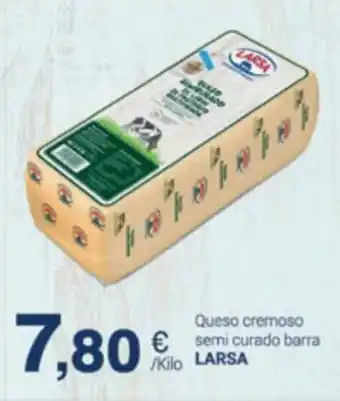 Supermercados Plaza Larsa Queso Cremoso Semi Curado Barra oferta