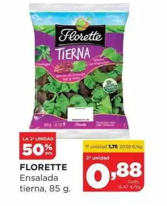 Alimerka La 2a Unidad 50% Dto. Florette Ensalada Tierna oferta