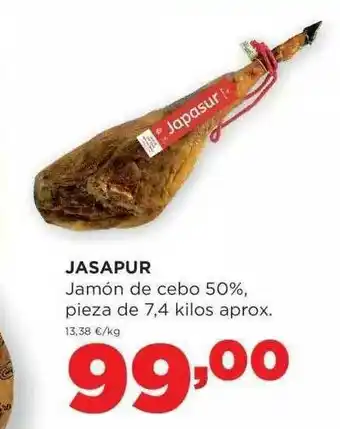 Alimerka Jasapur Jamón De Cebo 50% Piezas De 7.4 Kilos Aprox oferta
