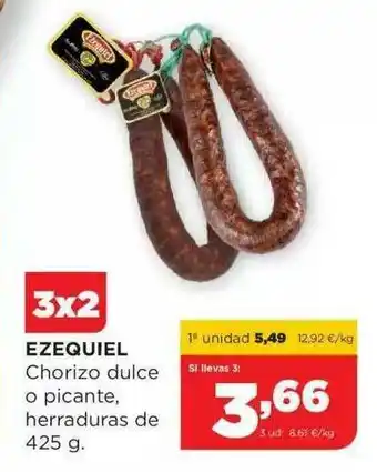 Alimerka Ezequiel Chorizo Dulce O Picante Herraduras De 425 G oferta