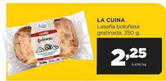 Alimerka La Cuina Lasaña Boloñesa Gratinada oferta