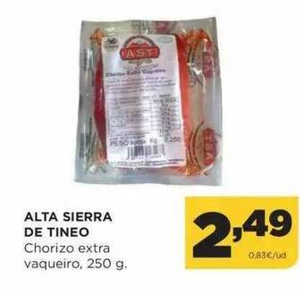 Alimerka Alta Sierra De Tineo Chorizo Extra Vaqueiro oferta